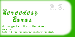 mercedesz boros business card